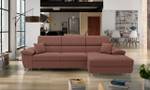 Ecksofa Cotere Mini Cord Rosé - Ecke davorstehend rechts