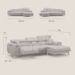 Fusion Ecksofa Pastellblau