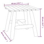 Beistelltisch 3028556-1 Braun - Massivholz - Holzart/Dekor - 49 x 50 x 49 cm