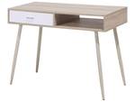 Bureau DEORA Marron - Blanc - Bois manufacturé - 100 x 76 x 48 cm