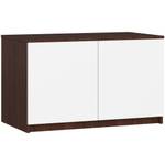 Surmeuble pour Armoire S90 2T CLP Imitation wengé - Blanc