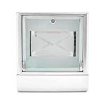 Edelstahl Briefkasten mit Zeitungsrolle Silber - Glas - Metall - 35 x 40 x 14 cm