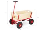 Bollerwagen Maxi Braun - Holzwerkstoff - 62 x 59 x 92 cm