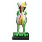 Statue grenouille multicolores H68cm Porcelaine - 32 x 68 x 30 cm