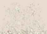 Poster Blumenmuster 601241 Beige - Naturfaser - Textil - 110 x 155 x 155 cm