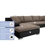 Ecksofa Boca U Form Braun - Breite: 350 cm