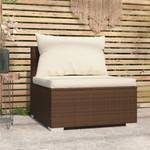 Garten-Mittelsofa 3017300 Braun - Creme