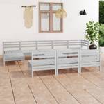 Meubles de jardin (lot de 11) 3010623 Blanc - Bois massif - Bois/Imitation - 64 x 29 x 64 cm