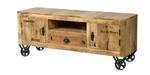 RUSTIC Lowboard Braun - Massivholz - Holzart/Dekor - 140 x 55 x 40 cm