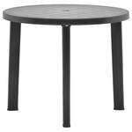 Table de jardin Gris - Matière plastique - 89 x 72 x 89 cm