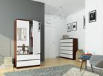 Armoire S90 2T 2S CLP Imitation wengé - Blanc