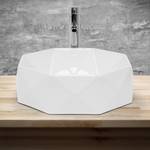 lavabo rond Ø 42x13,5 cm blanc Blanc - Céramique - 42 x 14 x 42 cm