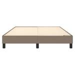 Cadre de lit 3016024-4 Noir - Taupe - Largeur : 140 cm