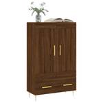 Highboard DE8027 Eiche Schwarzbraun Dekor