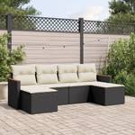 Gartensitzgruppe K4693(6-tlg) Schwarz - Massivholz - 69 x 62 x 55 cm