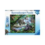 Puzzle Dschungeltiere 100 Teile XXL Papier - 23 x 4 x 34 cm