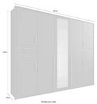 Kleiderschrank VEGAS Braun - Grau - Breite: 228 cm