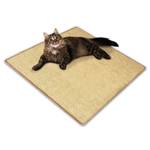 Sisal-Kratzteppich für Katzen Cremeweiß - 50 x 50 cm