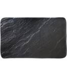 Badteppich Granit 70 x 110 cm Schwarz - Textil - 70 x 2 x 110 cm