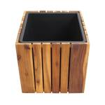 Pflanzkasten L24 (2er-Set) Schwarz - Braun - Holzart/Dekor - Holz teilmassiv - 34 x 50 x 34 cm