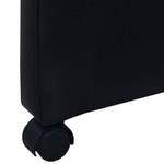 Chaise de salle à manger Noir - Plumes - Cuir synthétique - 59 x 88 x 65 cm