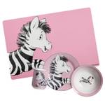 Kindergeschirr-Set Happy Zoo 4-teilig Pink