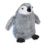 Türstopper Pinguin Blau - Grau - Weiß - Naturfaser - Kunststoff - Textil - 24 x 25 x 17 cm