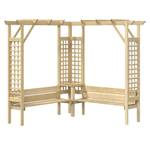 Eckpergola M627429 Grün - Holzwerkstoff - 190 x 200 x 190 cm