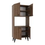 Beistellschrank Nes Braun - Holzwerkstoff - 60 x 135 x 32 cm