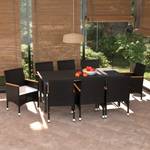 Essgruppe (9-teilig) 3012261-8 Beige - Schwarz - 90 x 190 cm - Anzahl Teile im Set: 9