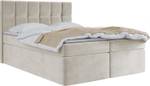 Boxspringbett mit Topper ARTENO Beige - Breite: 180 cm - H3