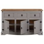 Sideboard RAMON Grau - Massivholz - Holzart/Dekor - 125 x 76 x 40 cm