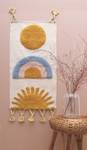 SUNSHINE déco murale arc en ciel Fibres naturelles - Textile - 40 x 75 x 75 cm