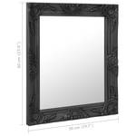 Miroir mural 3002665-2 Noir - 60 x 50 cm