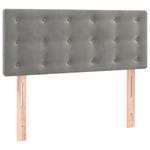 Boxspringbett 3017290-25 Hellgrau - 90 x 203 cm