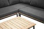 Lounge-Set Andorra 2-teilig Schwarz - Holz teilmassiv - 60 x 27 x 90 cm