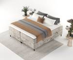 Premium Boxspringbett Theo Beige - Breite: 182 cm