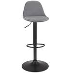 Verstellbarer Hocker FINLEY Schwarz - Grau