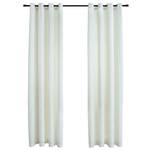 Rideau(lot de 2) 299471 Blanc crème - Hauteur : 245 cm