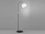 Stehlampe Leselampe Schwarz Glas Weiß Schwarz - Weiß - Glas - Metall - 20 x 140 x 49 cm