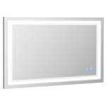 Badezimmerspiegel 834-389V90 Silber - Glas - 60 x 4 x 100 cm