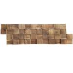 Wandverkleidung Natural Cube Braun - Massivholz - 18 x 2 x 50 cm