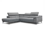 Ecksofa Fiero (5-Sitzer) Grau