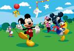 papier peint panoramique Mickey Mouse Fibres naturelles - Textile - 360 x 254 x 254 cm