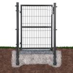 Gartentor Park Grau - Metall - 87 x 2 x 150 cm