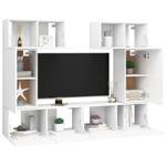 TV-Schrank 6er Set D648 Weiß - Tiefe: 60 cm