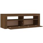 TV-Schrank mit LED-Leuchten D161 Braun - Holz teilmassiv - 35 x 40 x 120 cm