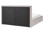 Doppelbett MOISSAC Schwarz - Grau - Hellgrau - Breite: 177 cm