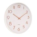 Horloge Pure Medium D40cm Blanc - Bois manufacturé - 40 x 40 x 5 cm