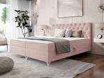 Boxspringbett Chester Rosé - Breite: 146 cm